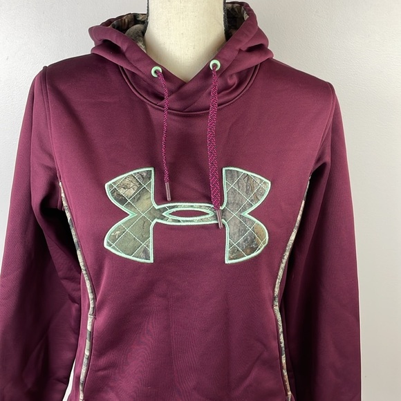 Under Armour Storm Women’s Hooded Sweatshirt SZ Small Camouflage - Picture 2 of 14